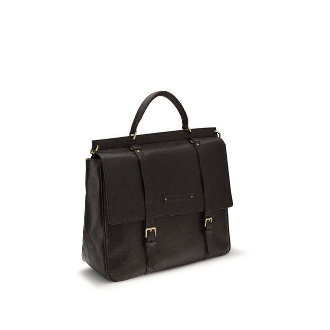 Brunello Cucinelli Brown Calf Leather Bos Taurus Luggage And Travel Brunello Cucinelli