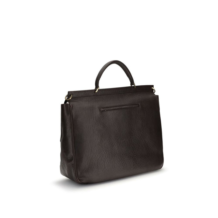 Brunello Cucinelli Brown Calf Leather Bos Taurus Luggage And Travel Brunello Cucinelli