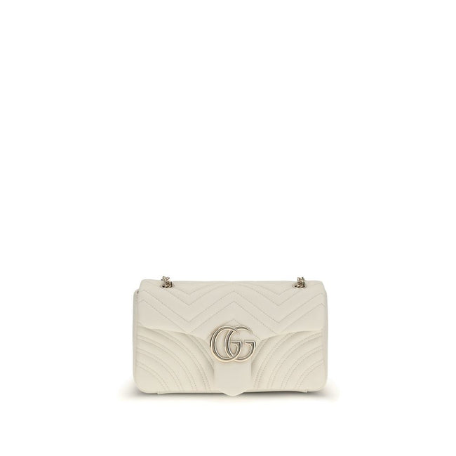 Gucci White Calf Leather Bos Taurus Handbag Gucci