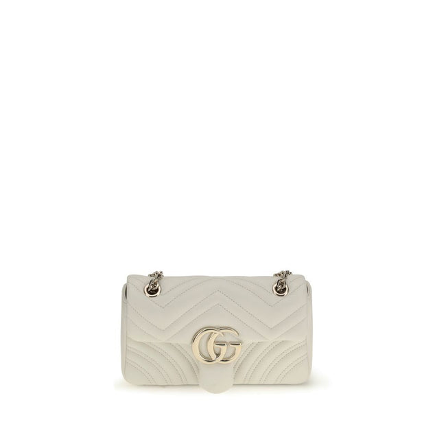Gucci White Calf Leather Bos Taurus Handbag Gucci