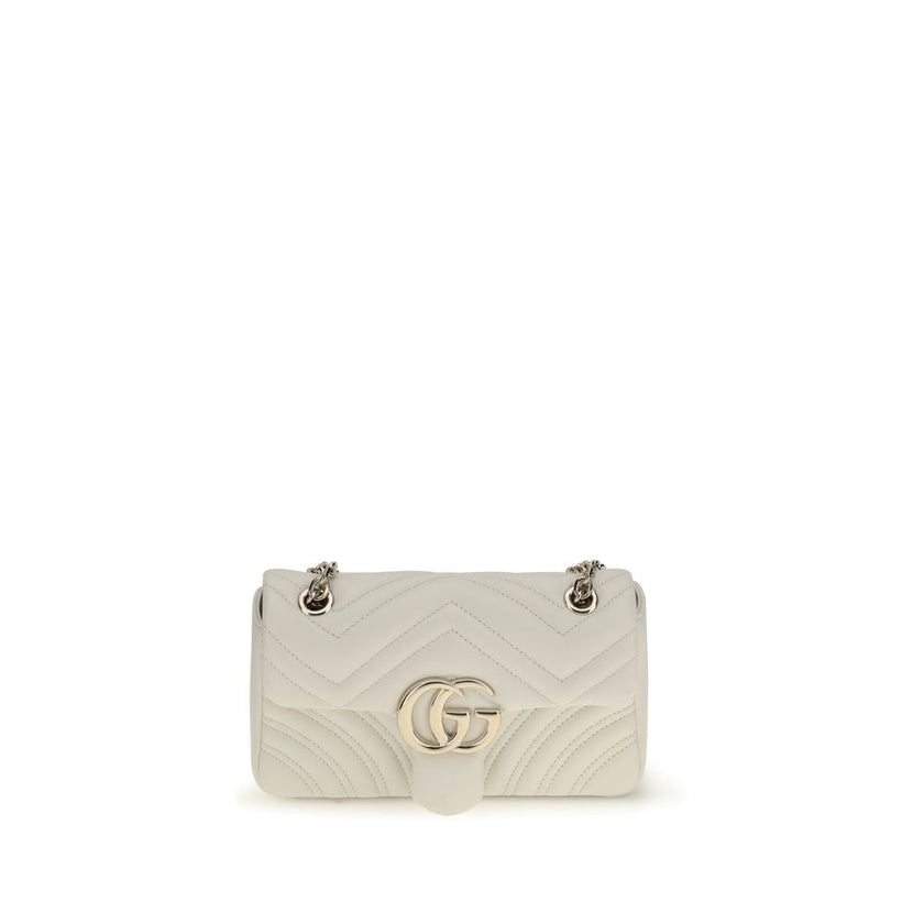 Gucci White Calf Leather Bos Taurus Handbag Gucci