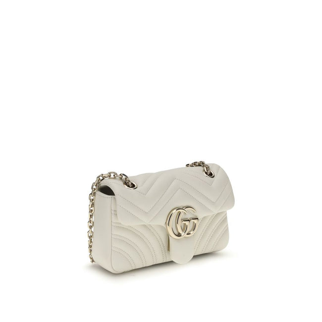 Gucci White Calf Leather Bos Taurus Handbag Gucci