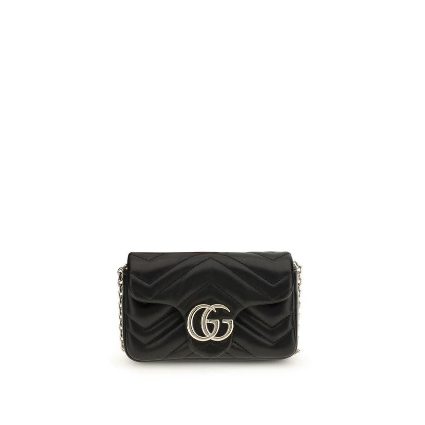 Gucci Black Lamb Leather Shoulder Bag Gucci