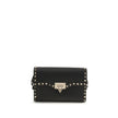 Valentino Garavani Black Calf Leather Bos Taurus Shoulder Bag Valentino Garavani