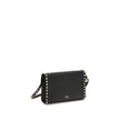 Valentino Garavani Black Calf Leather Bos Taurus Shoulder Bag Valentino Garavani