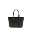 Valentino Garavani Black Calf Leather Bos Taurus Shoulder Bag Valentino Garavani