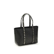 Valentino Garavani Black Calf Leather Bos Taurus Shoulder Bag Valentino Garavani