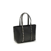 Valentino Garavani Black Calf Leather Bos Taurus Shoulder Bag Valentino Garavani