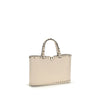 Valentino Garavani Multicolor Calf Leather Bos Taurus Shoulder Bag Valentino Garavani