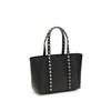 Valentino Garavani Black Calf Leather Bos Taurus Shoulder Bag Valentino Garavani