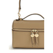 Tory Burch Beige Calf Leather Bos Taurus Shoulder Bag Tory Burch