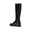 Prada Black Calf Leather Bos Taurus Flat Boots Prada