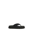 Prada Black Rubber Flip-Flop Sandals Prada