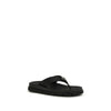 Prada Black Rubber Flip-Flop Sandals Prada