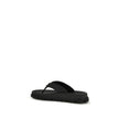 Prada Black Rubber Flip-Flop Sandals Prada