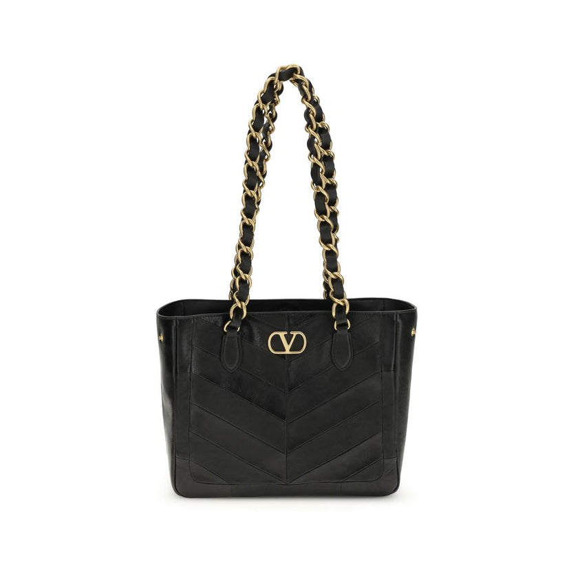 Valentino Garavani Black Napa Leather / Calf Bos Taurus Shoulder Bag Valentino Garavani
