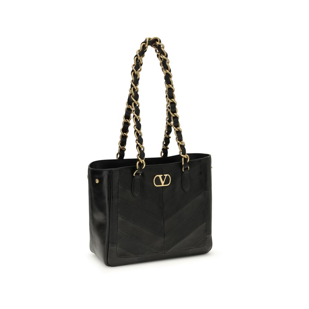Valentino Garavani Black Napa Leather / Calf Bos Taurus Shoulder Bag Valentino Garavani