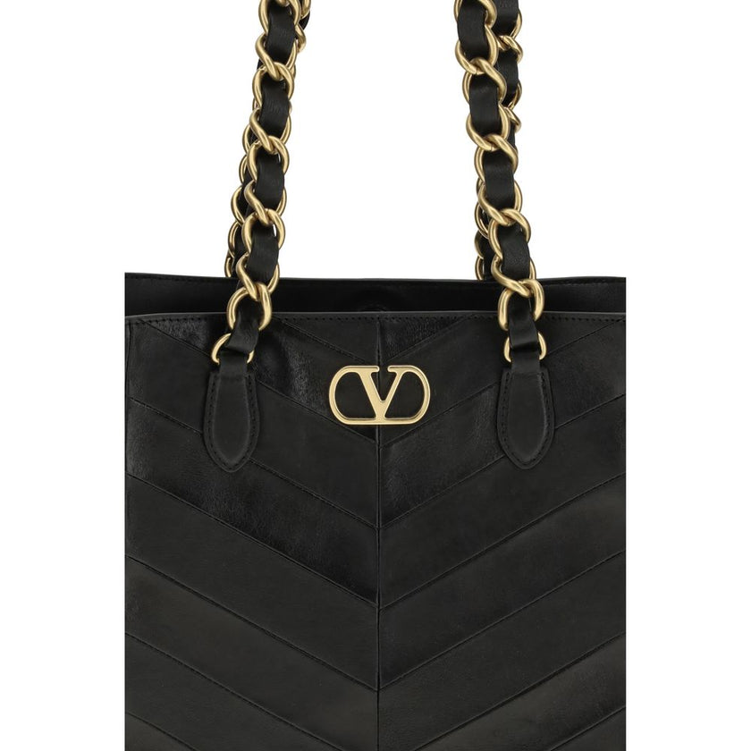 Valentino Garavani Black Napa Leather / Calf Bos Taurus Shoulder Bag Valentino Garavani