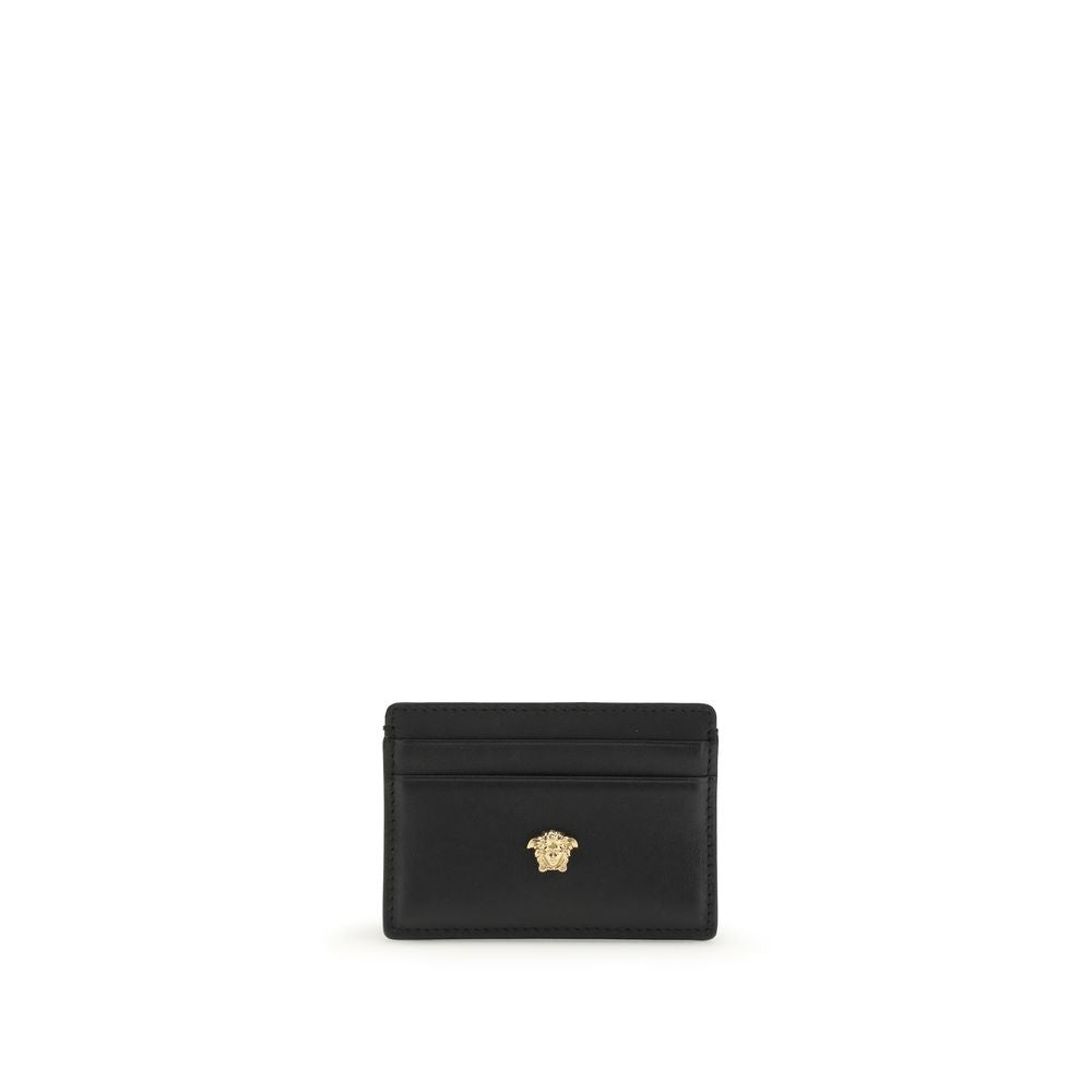 Versace Black Calf Leather Bos Taurus Wallet Versace
