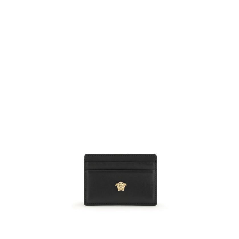 Versace Black Calf Leather Bos Taurus Wallet Versace