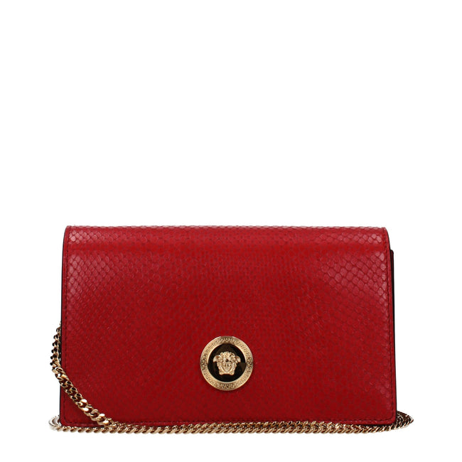 Versace Red Leather Clutch Bag Versace