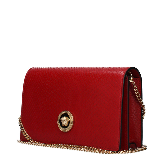 Versace Red Leather Clutch Bag Versace