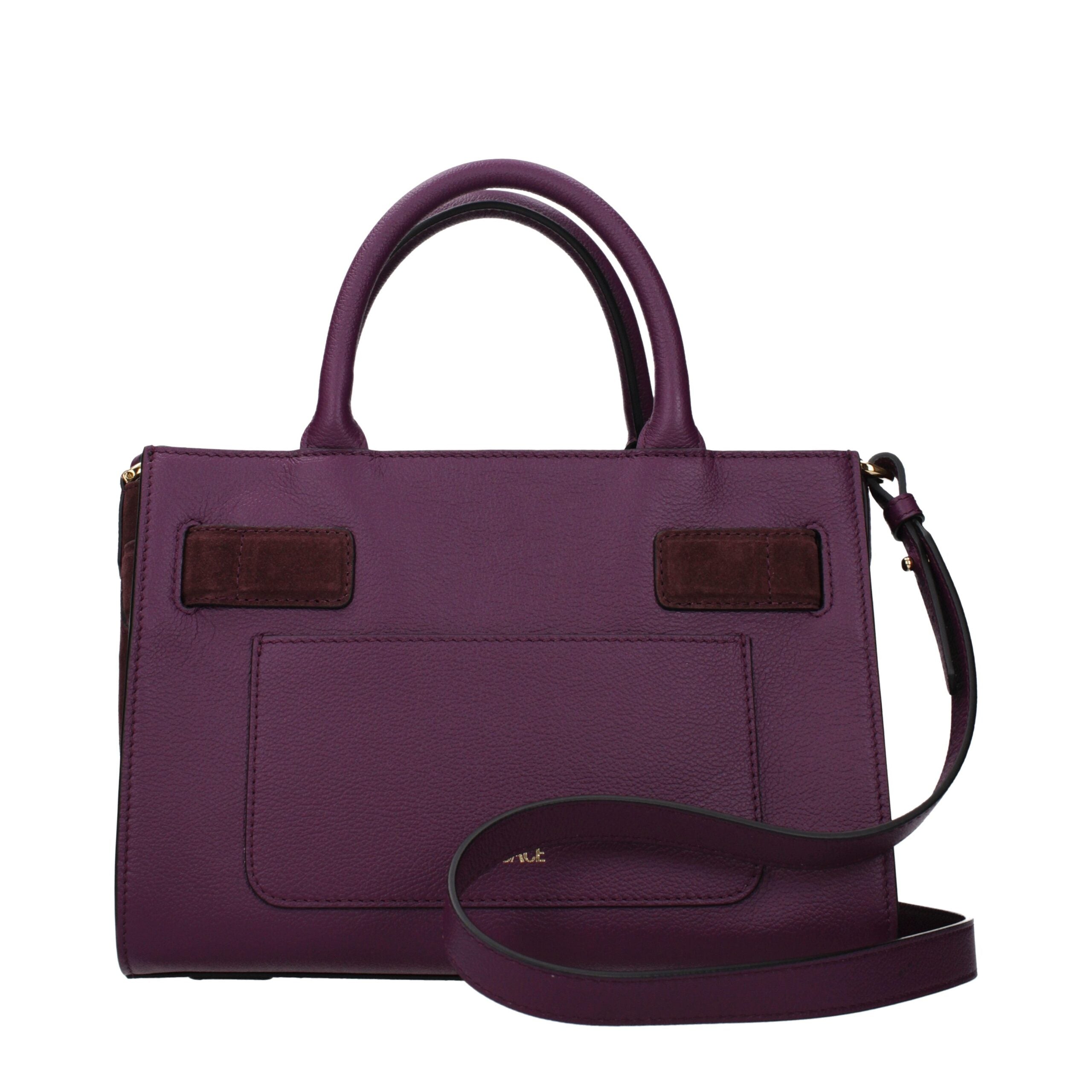 Versace Purple Leather Handbag Versace