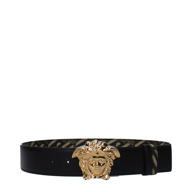 Versace Green Polyester Regular Belt Versace