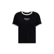 Versace Black Viscose T-Shirt Versace