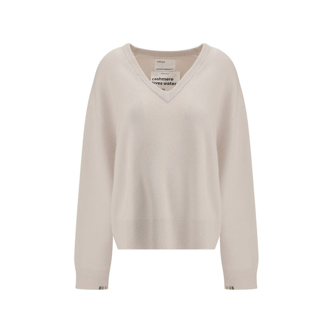 Extreme Cashmere White Cashmere Cashmere Sweater Extreme Cashmere