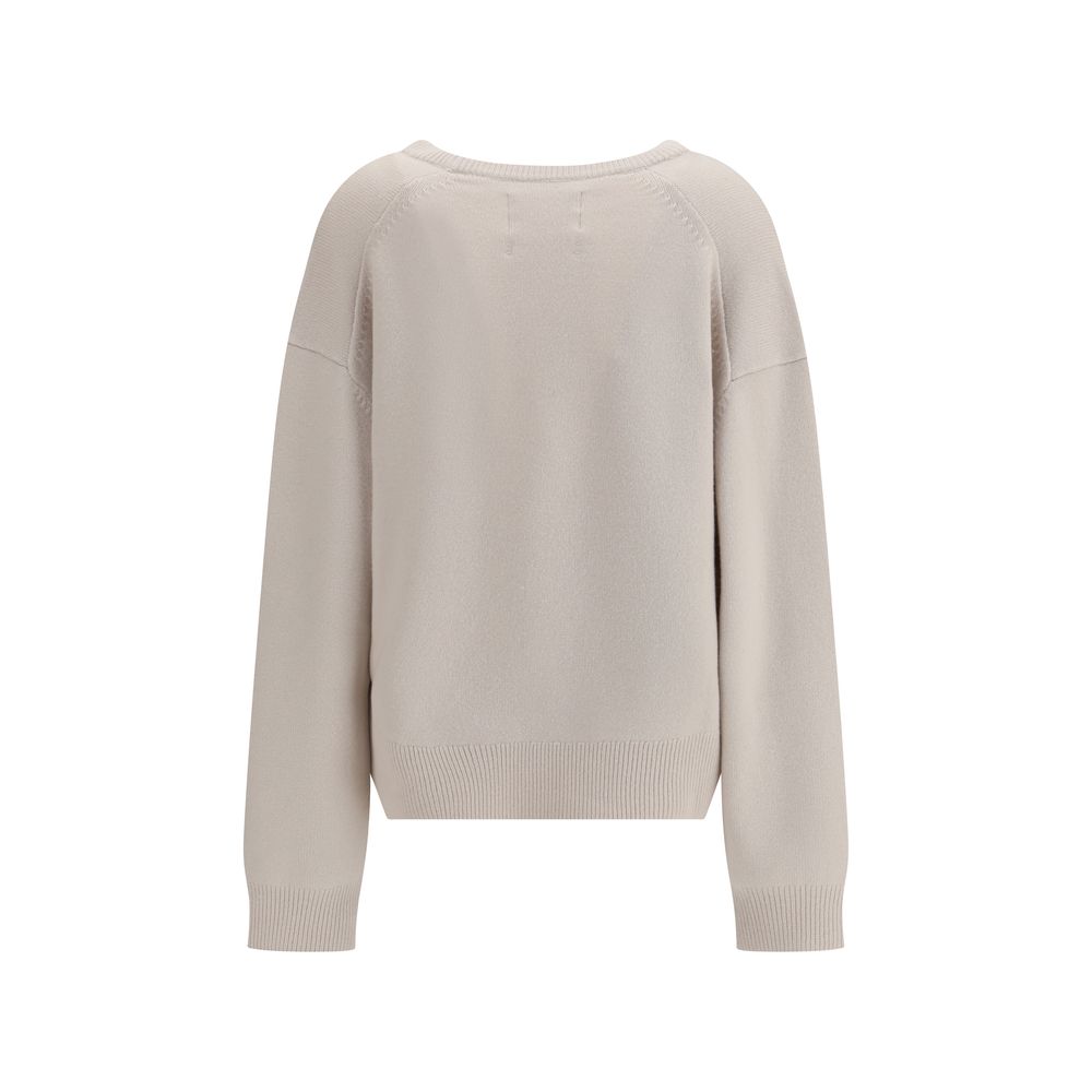 Extreme Cashmere White Cashmere Cashmere Sweater Extreme Cashmere
