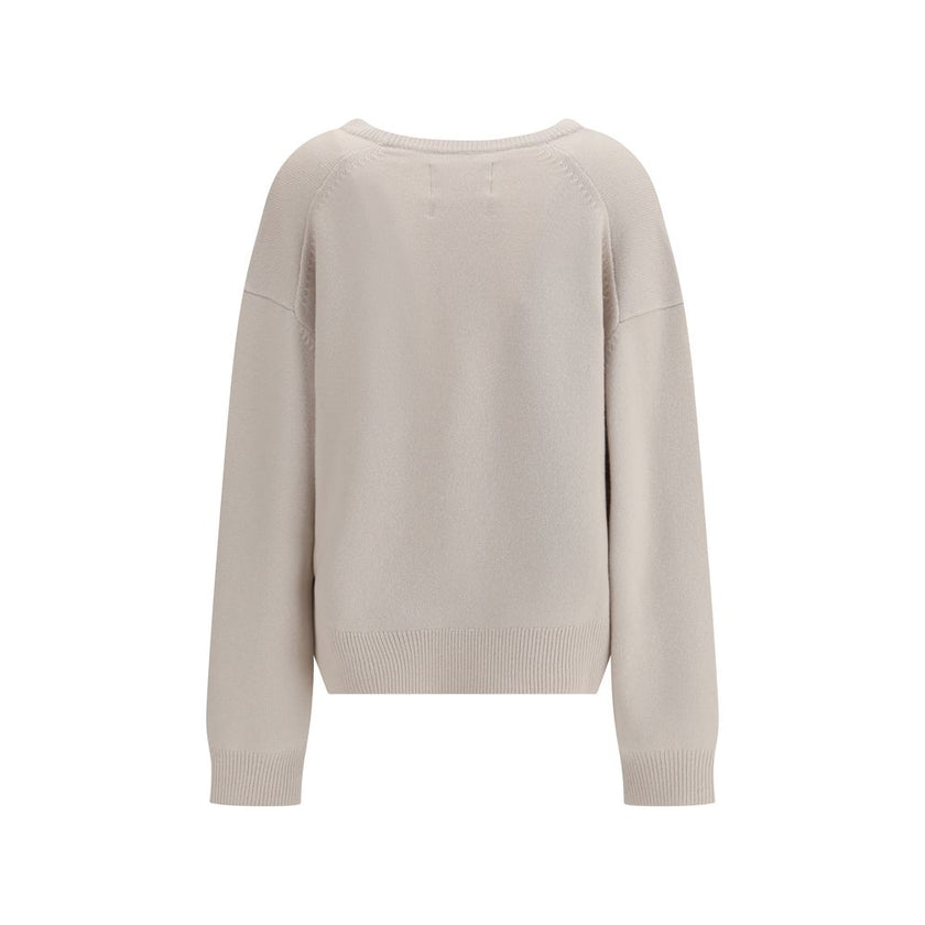 Extreme Cashmere White Cashmere Cashmere Sweater Extreme Cashmere
