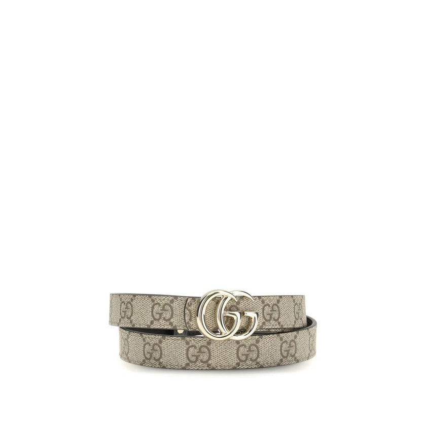 Gucci Beige Calf Leather Bos Taurus Thin Belt Gucci