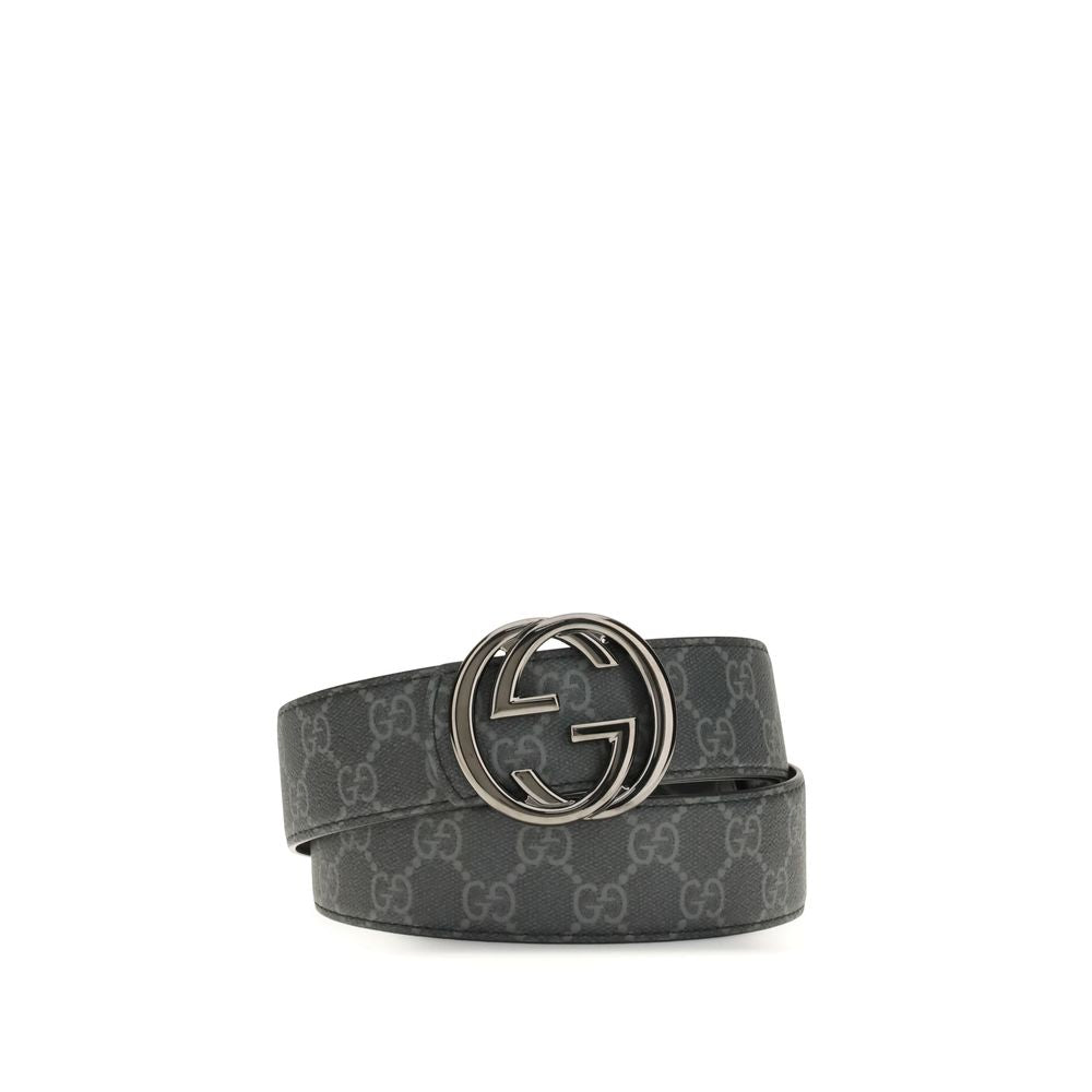 Gucci Black Calf Leather Bos Taurus Regular Belt Gucci