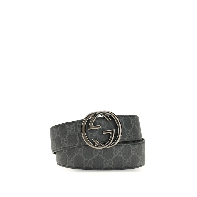 Gucci Black Calf Leather Bos Taurus Regular Belt Gucci
