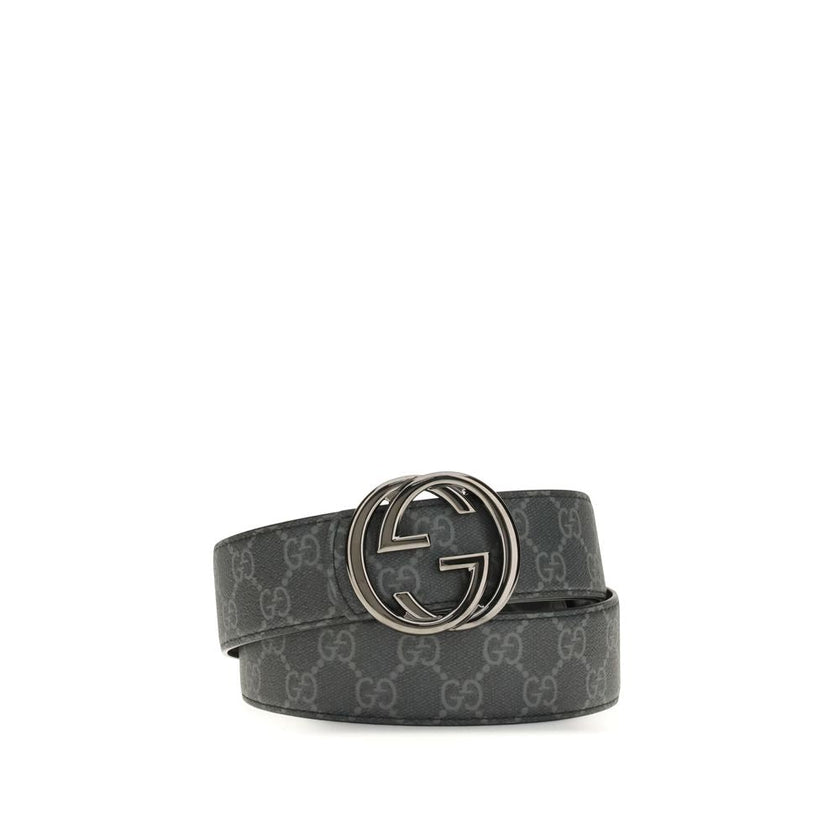 Gucci Black Calf Leather Bos Taurus Regular Belt Gucci