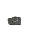 Gucci Black Calf Leather Bos Taurus Regular Belt Gucci