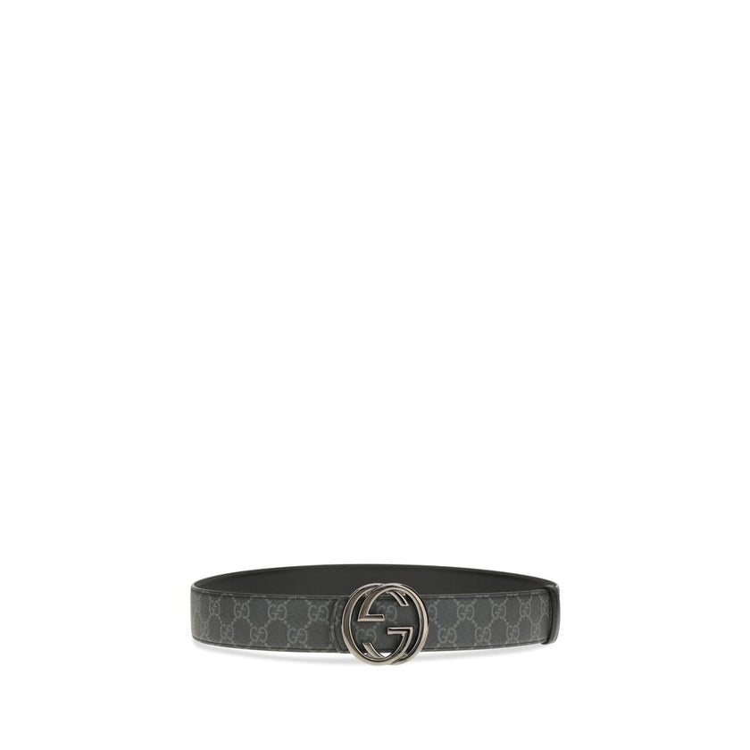 Gucci Black Calf Leather Bos Taurus Regular Belt Gucci