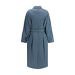 Fendi Light Blue Cotton Coat Fendi