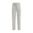 Fendi Silver Cotton Cargo Pants Fendi