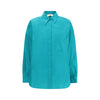 Fendi Light Blue Silk Dress Shirt Fendi
