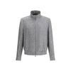 Brunello Cucinelli Gray Linen Bomber Brunello Cucinelli