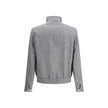 Brunello Cucinelli Gray Linen Bomber Brunello Cucinelli