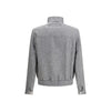 Brunello Cucinelli Gray Linen Bomber Brunello Cucinelli