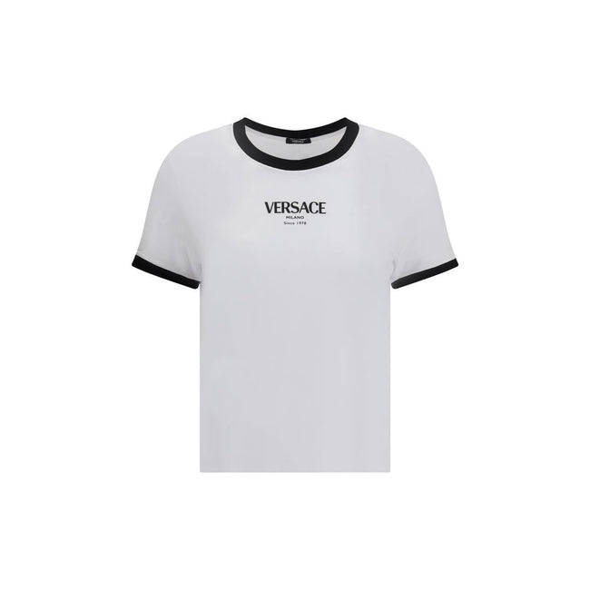 Versace White Viscose T-Shirt Versace