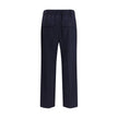 Max Mara Blue Wool Casual Pants Max Mara