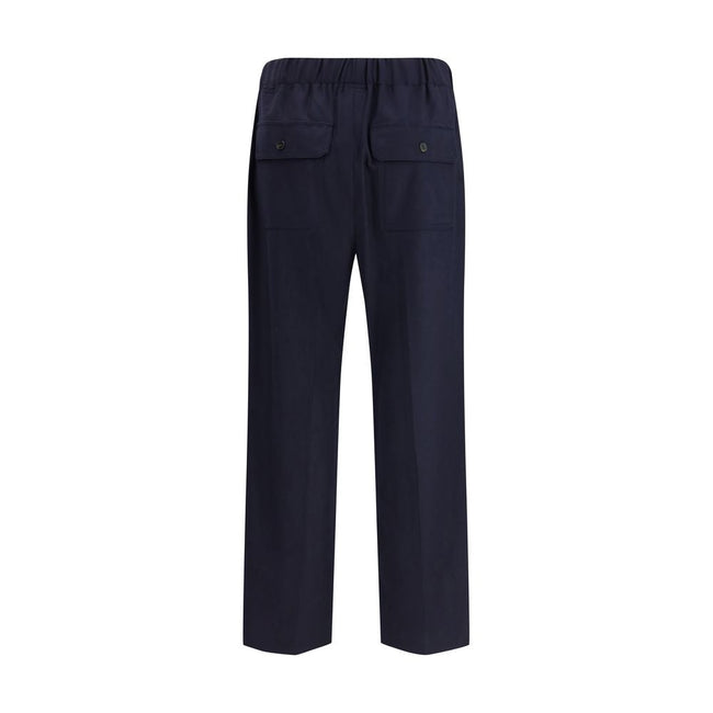 Max Mara Blue Wool Casual Pants Max Mara