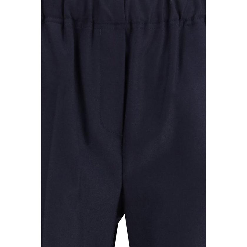 Max Mara Blue Wool Casual Pants Max Mara