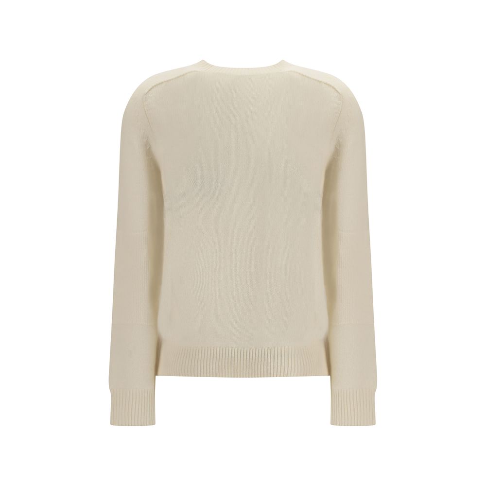 Burberry Cream Cashmere Cashmere Sweater Burberry