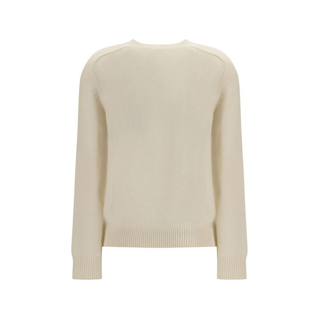 Burberry Cream Cashmere Cashmere Sweater Burberry